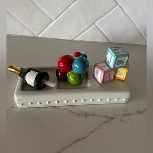 Nora Fleming Party Celebration baby shower bundle champagne balloons blocks